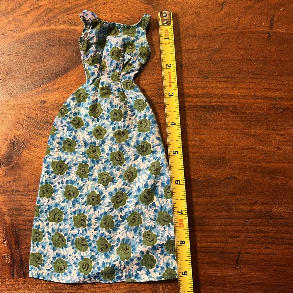 Vintage Barbie Floral Patterned Dress 1960s